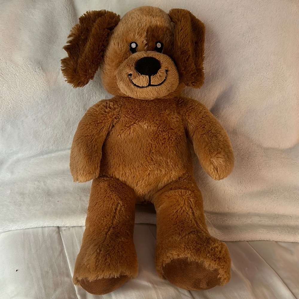 Build a bear puppy dog with sounds, very cute, good condition, brown & tan cute